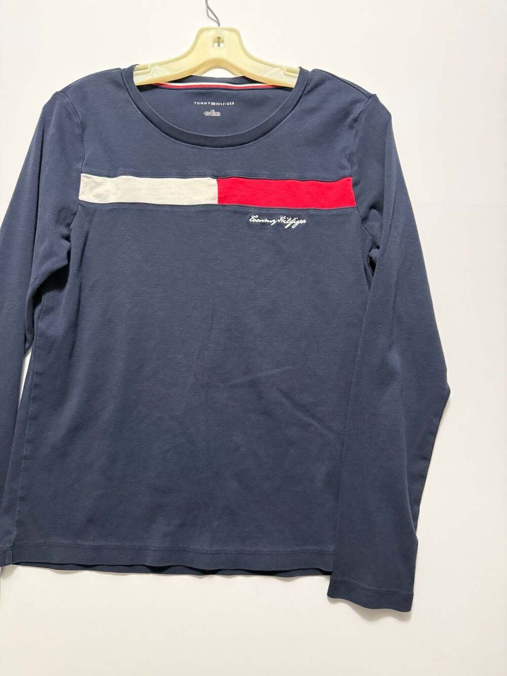 Tommy Hilfiger Flag Stripe Long-Sleeve T-Shirt